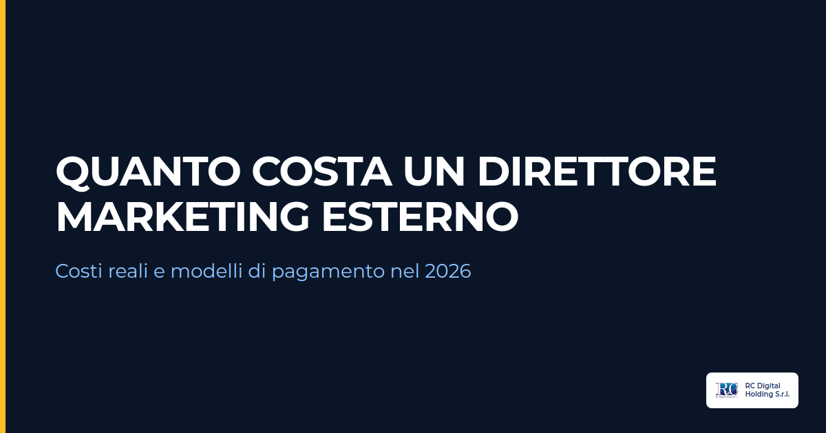 quanto costa un direttore marketing esterno in italia