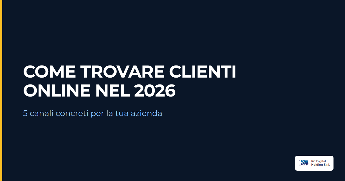 come trovare clienti online nel 2026